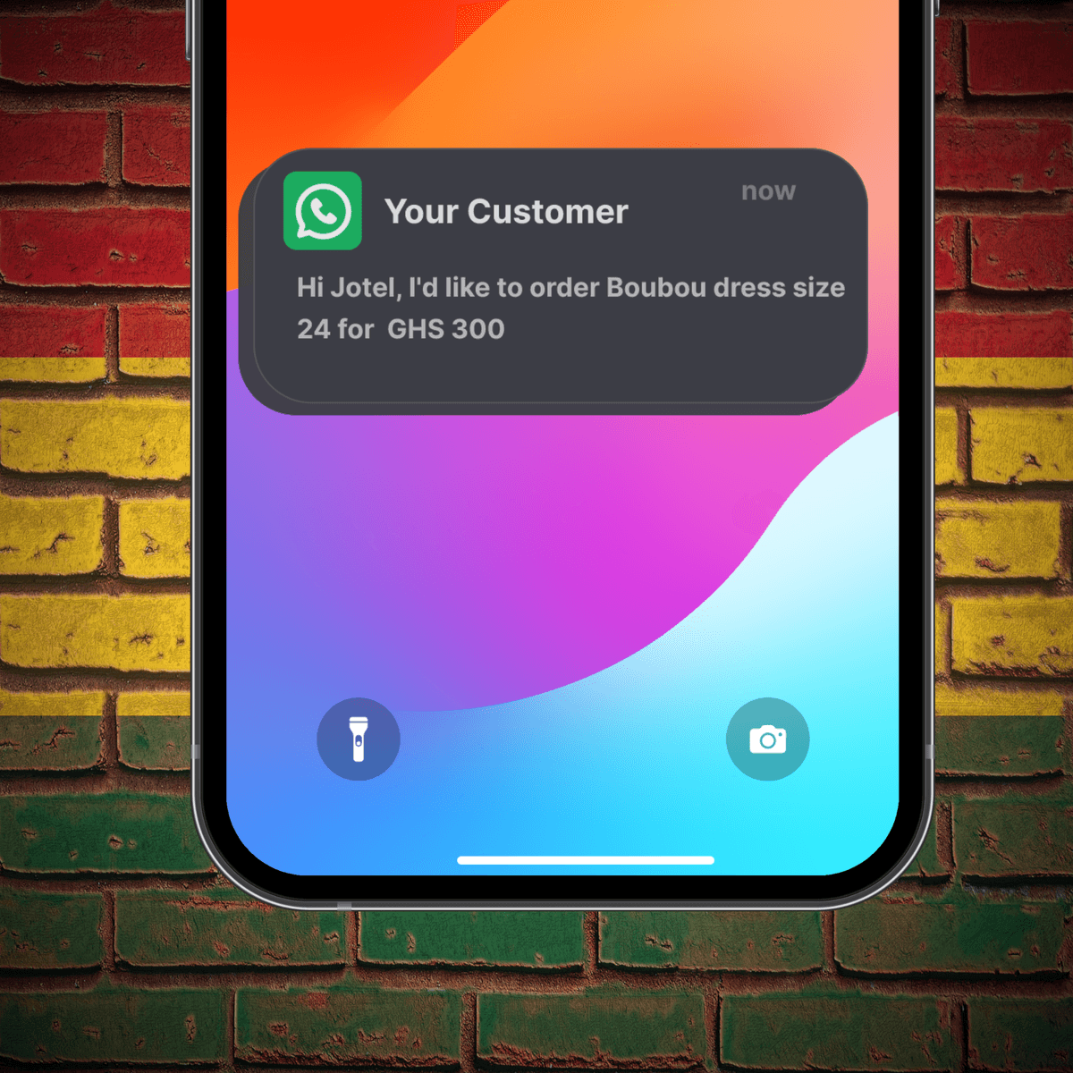 Storefront shared inside a group chat
