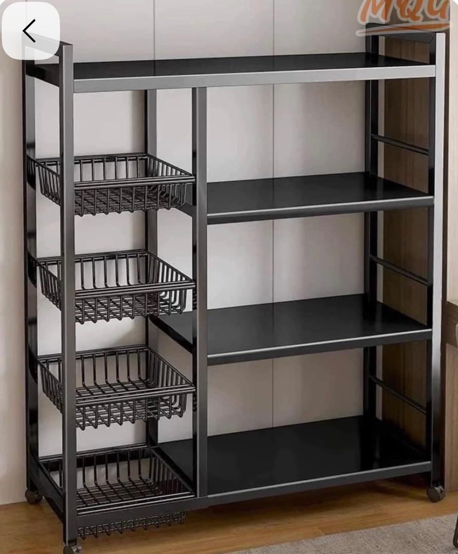 Rack with side basket
