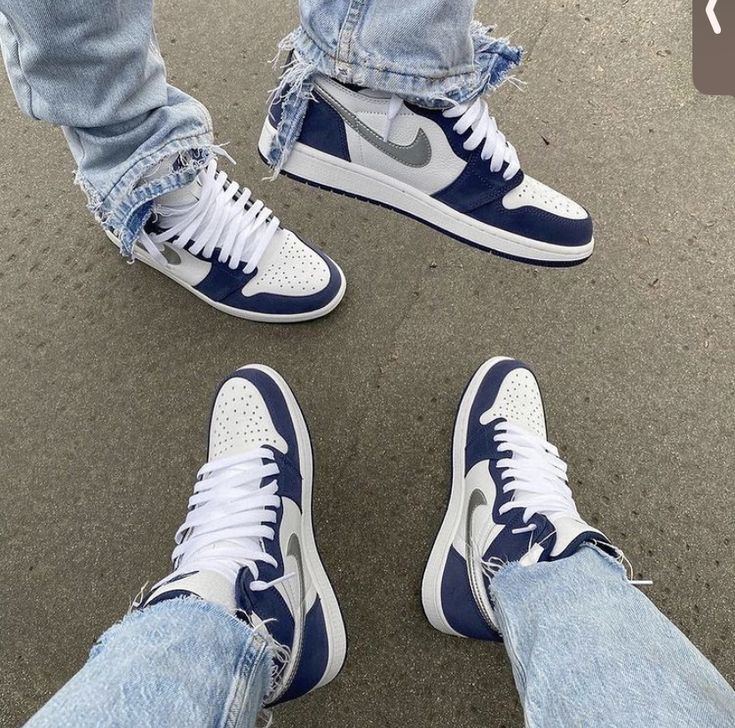 Air Jordan 1 Outfit Midnight Navy, Midnight Navy Jordan 1 Blue Silver