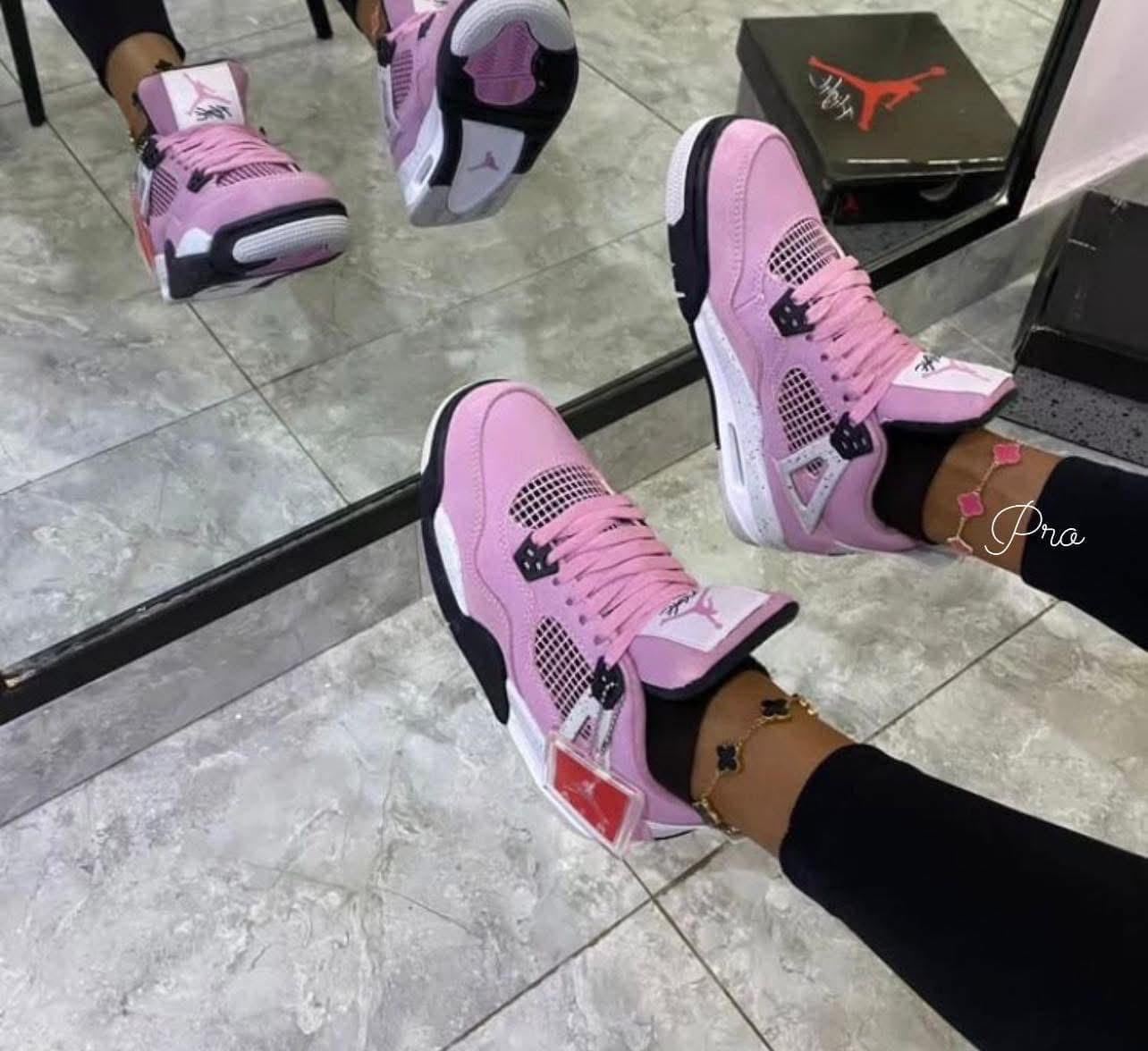 Air Jordan 4 Retro Orchid -Pink/Black/White