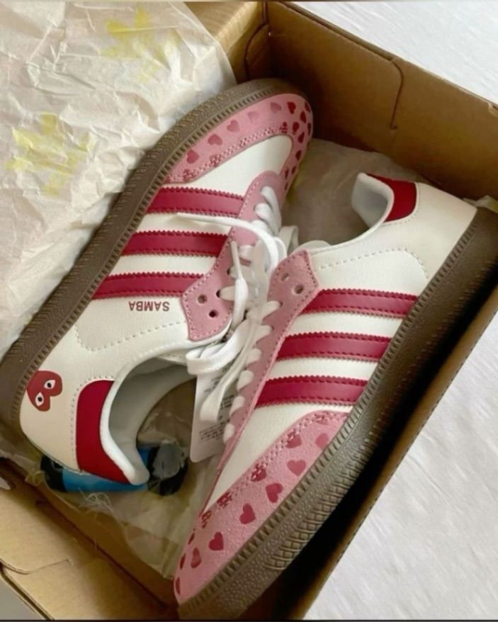 Adidas Samba 0g Pink White Gum Shoes Sneakers