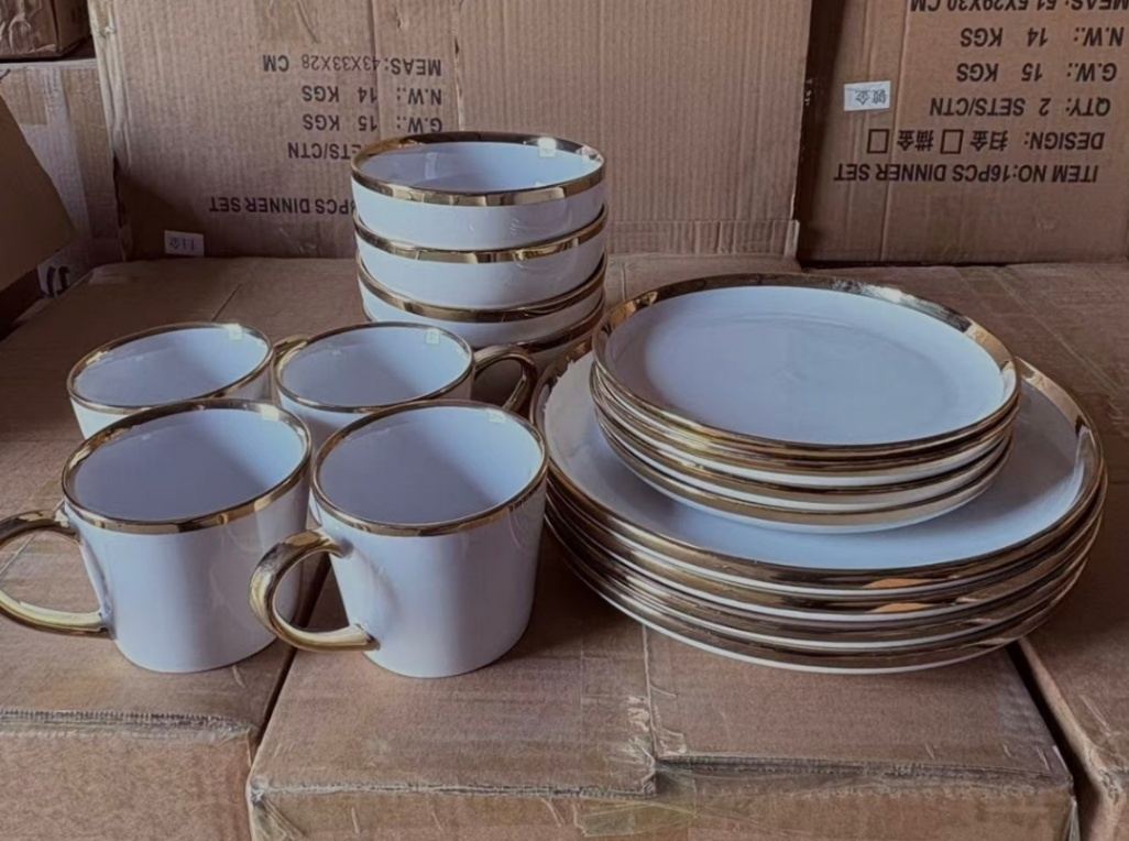 16 pieces ceramic dinner set