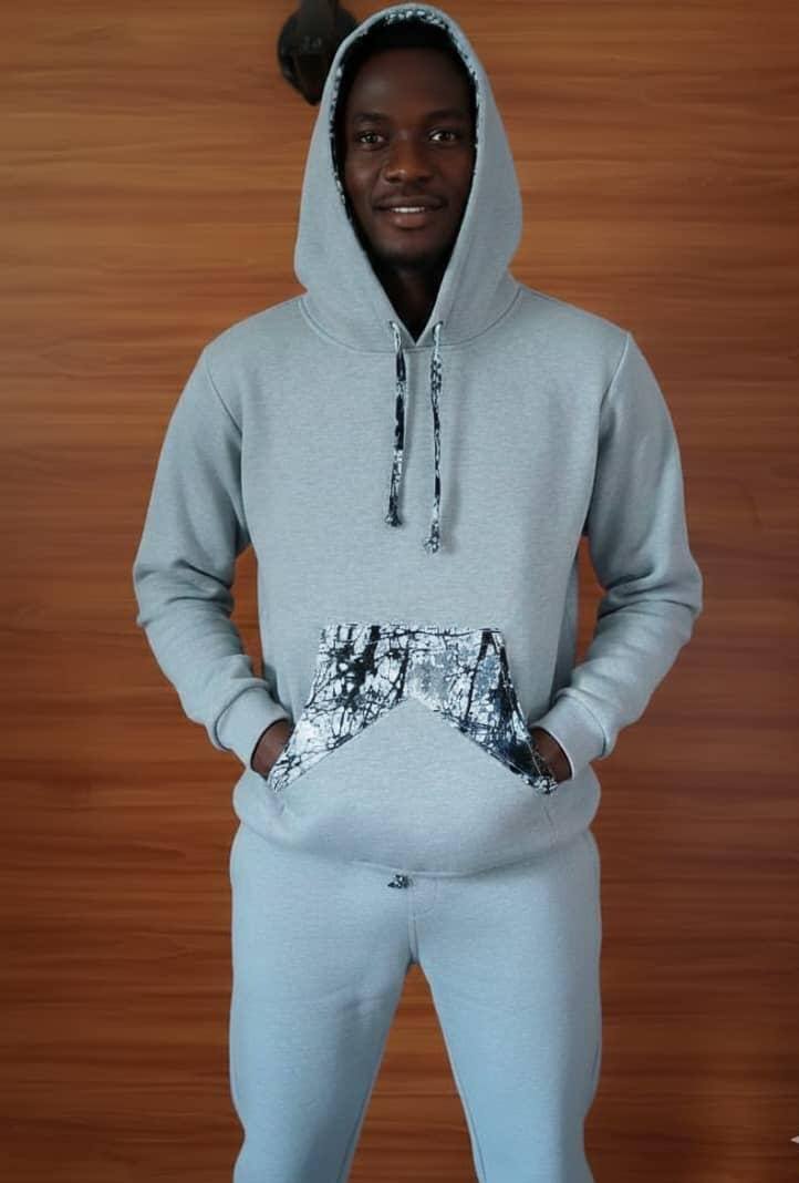 Unisex Hoodie and jogger pants with cotton print 