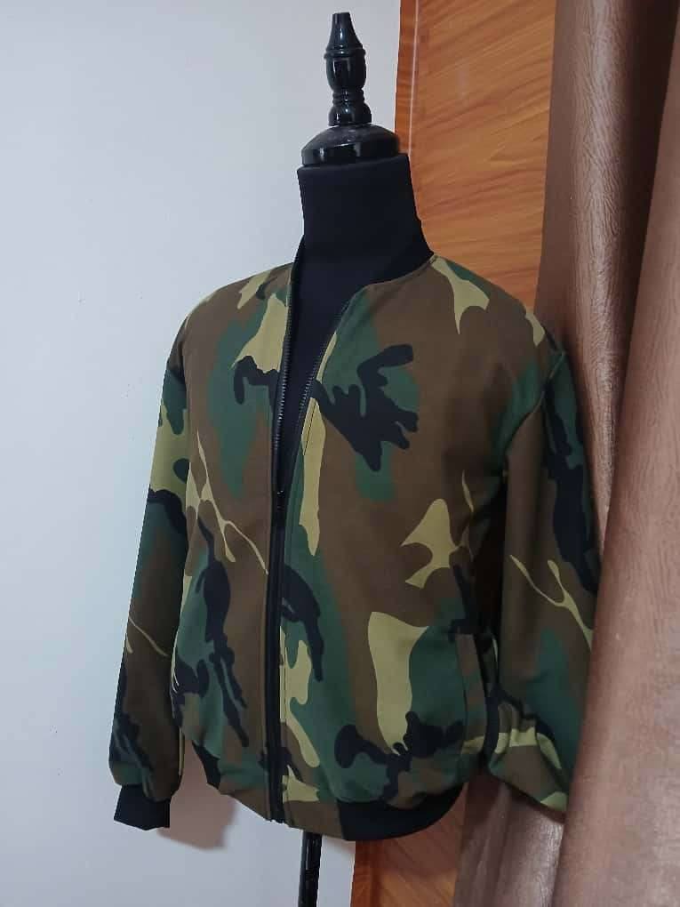 Quality Unisex Camouflage Bomber Jacket 