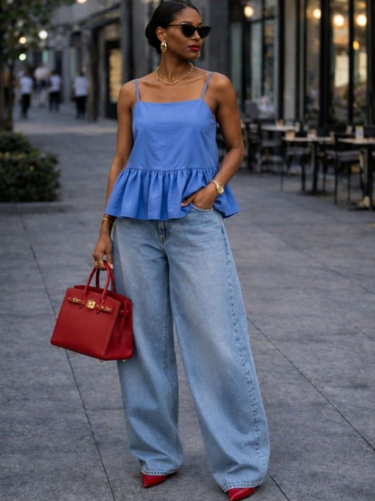 The Holiday Peplum Cami