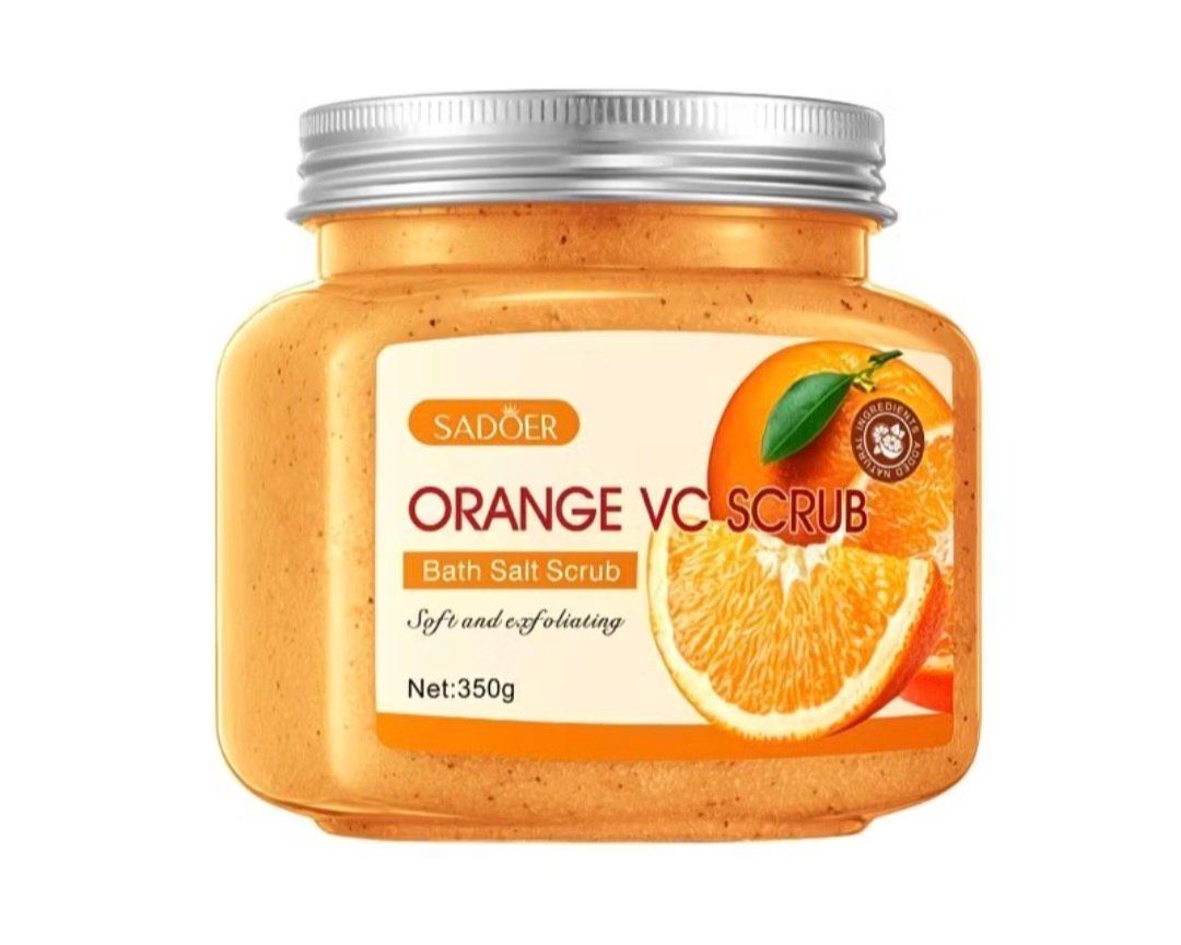 Orange body scrub