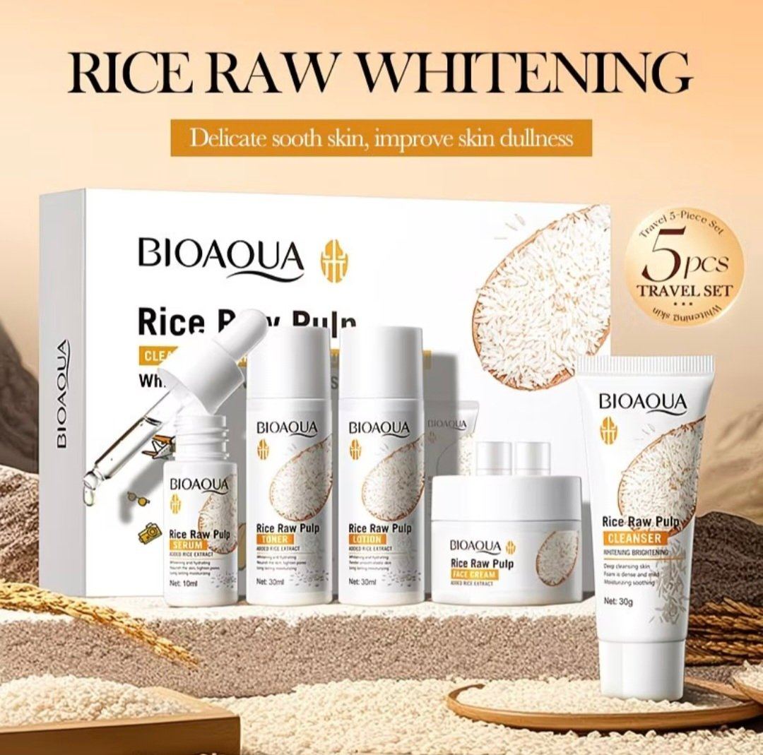 Rice whitening skin care set
