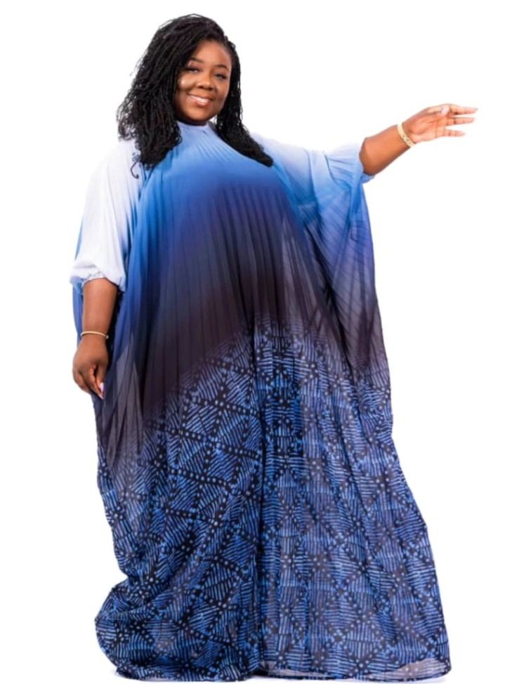 Sunset Wine Chiffon Kaftan