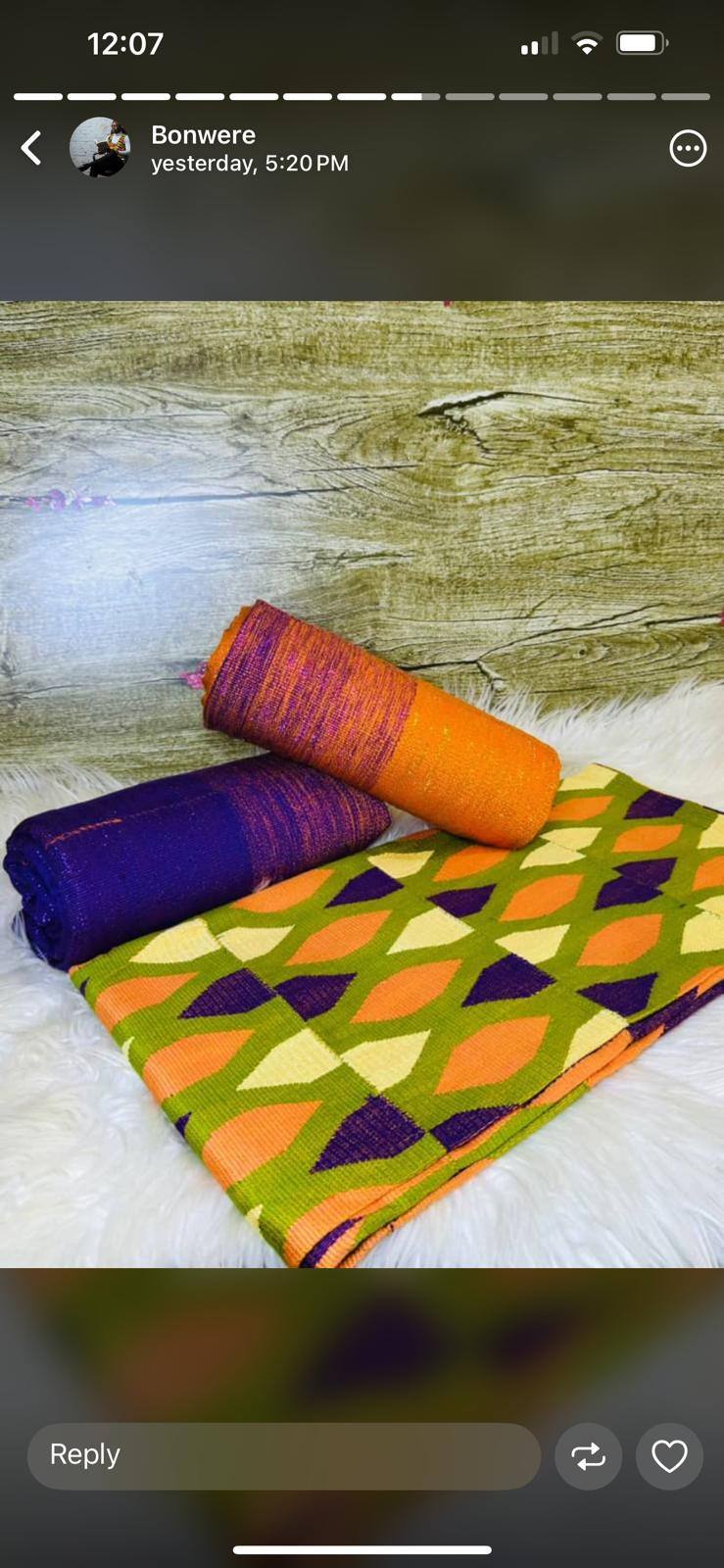 4 yards ombre' plain and 2 yards pattern design