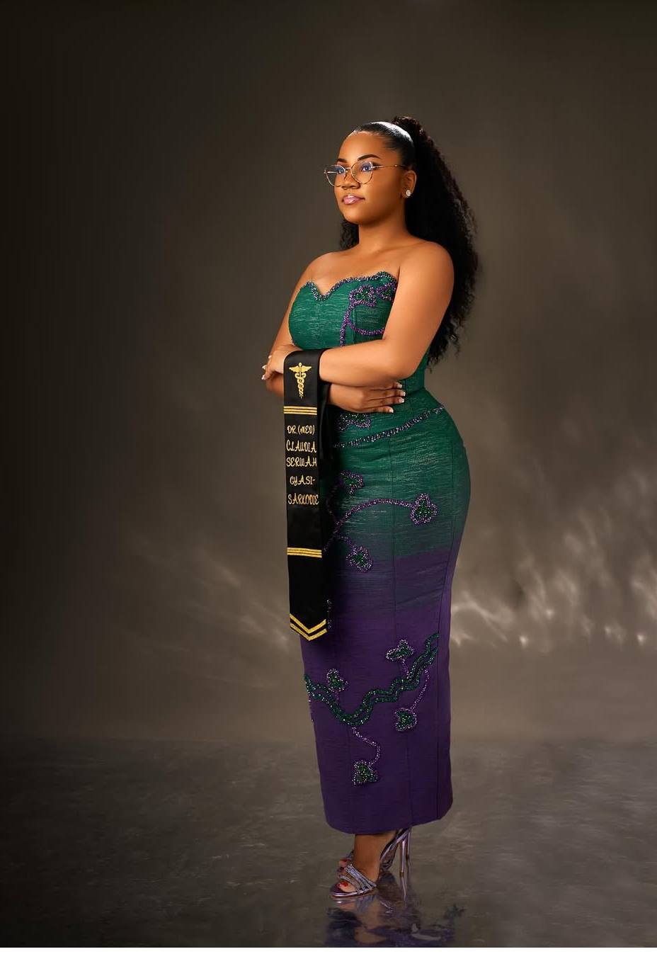 6 yards Ombre' plain kente 