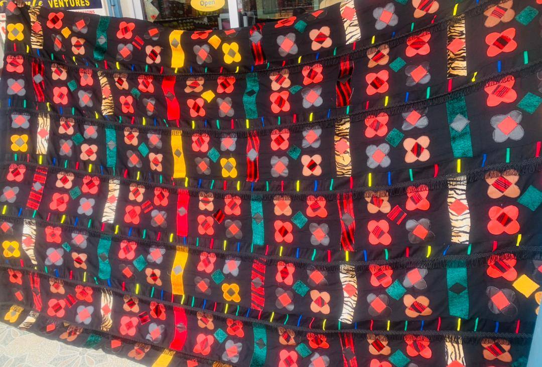 10 yards Royal black & red design (men) 