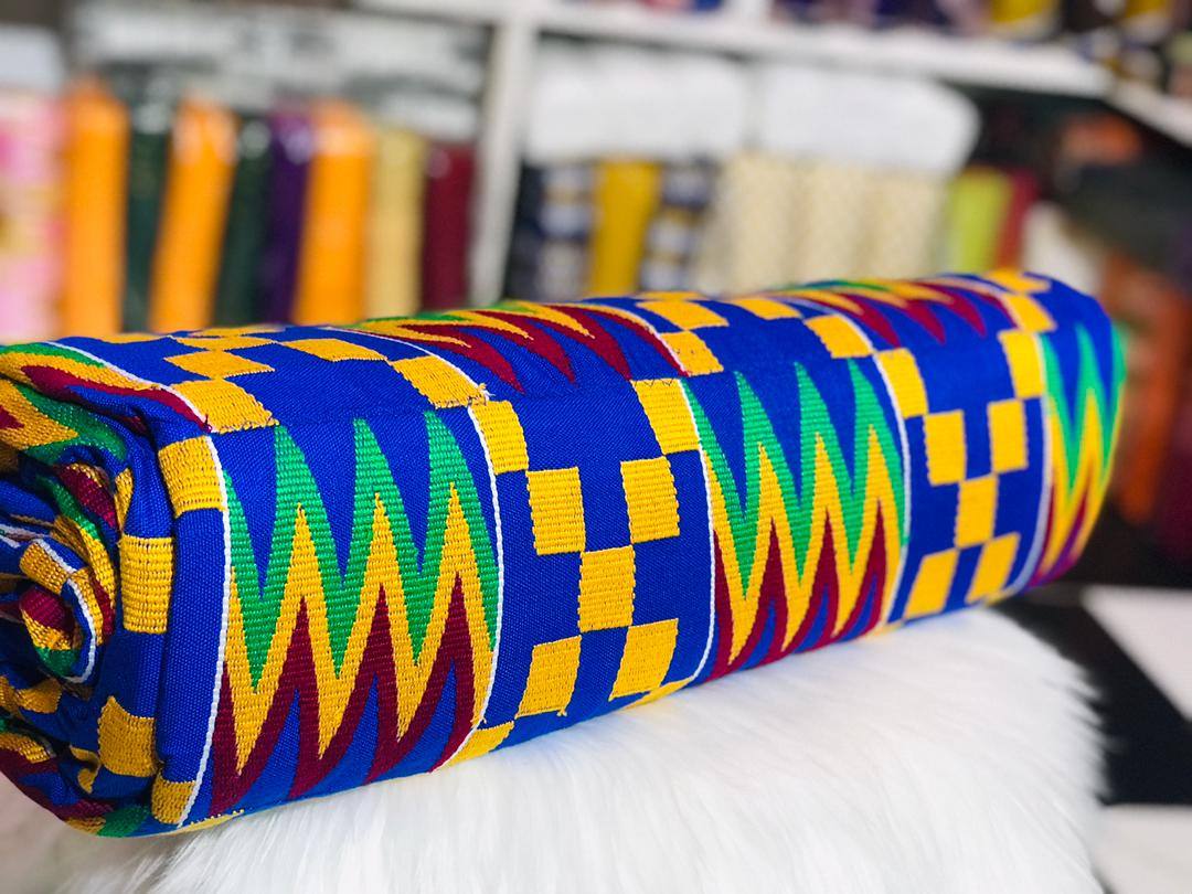 Fathia (blue) 10 yards men kente 