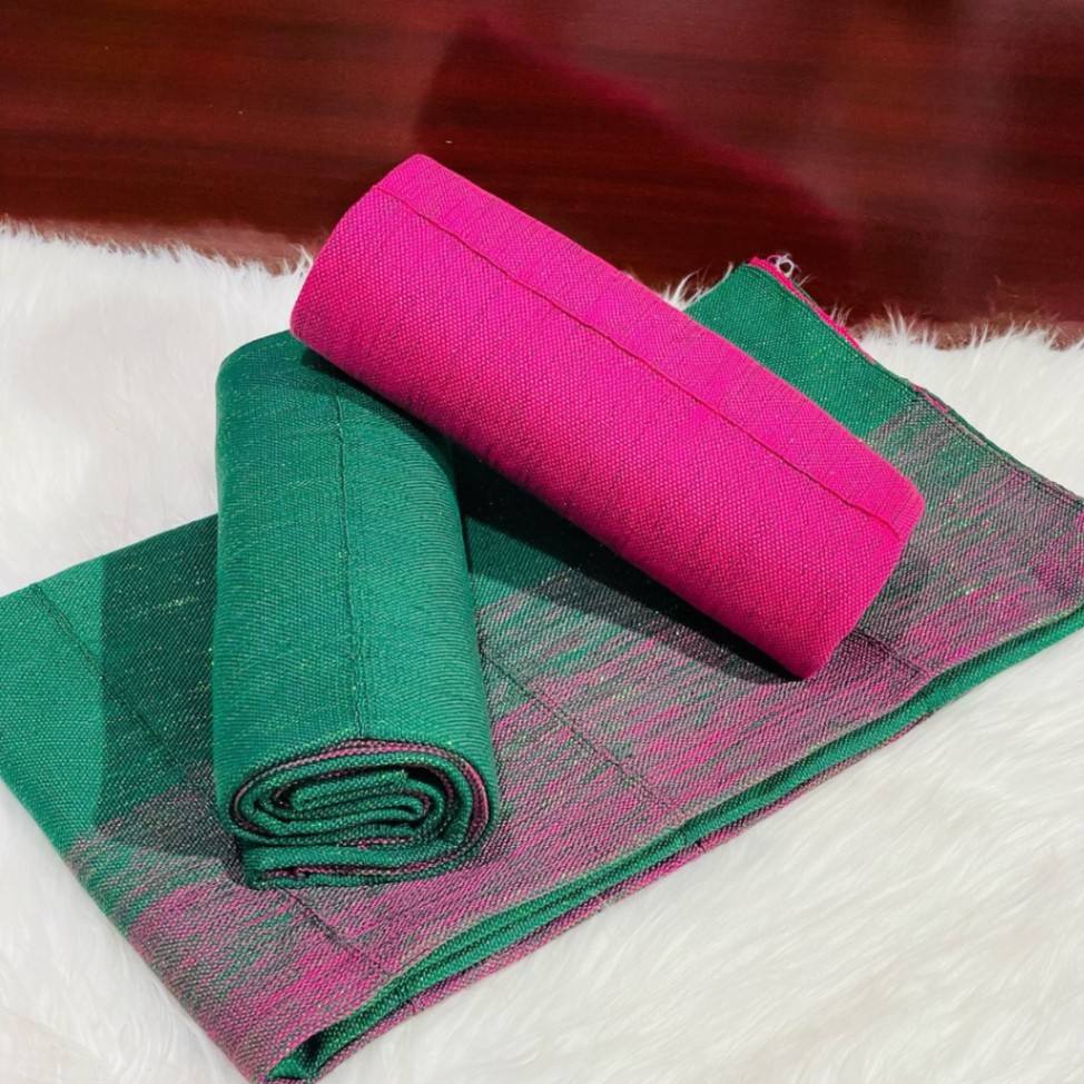 6 yards pink & army green ombre' plain 