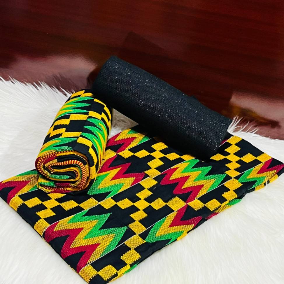 Fathia 4 yards design with 2 yards plain 