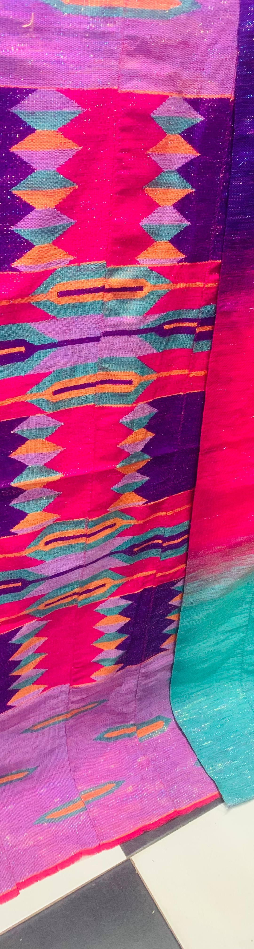 6 yards (2 yards design with 4 yards ombre' plain) 